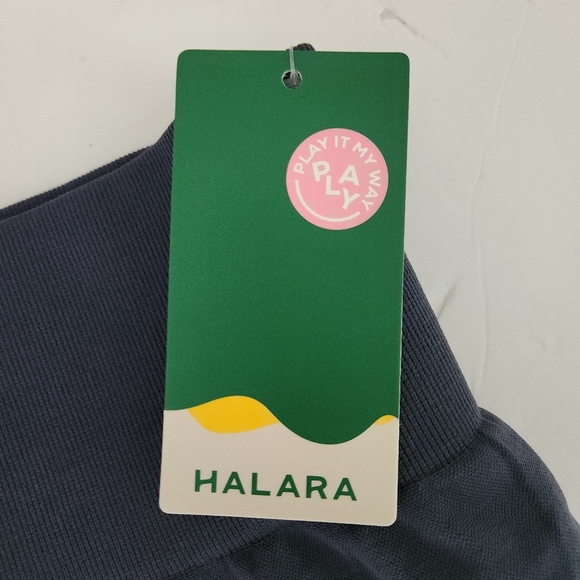 HALARA Seamless Flow High Waisted Ruched Plain Leggings indigo Medium - Picture 9 of 13